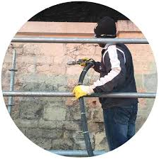 nettoyage de façades, gommage, hydro-gommage, aéro-gommage, sablage