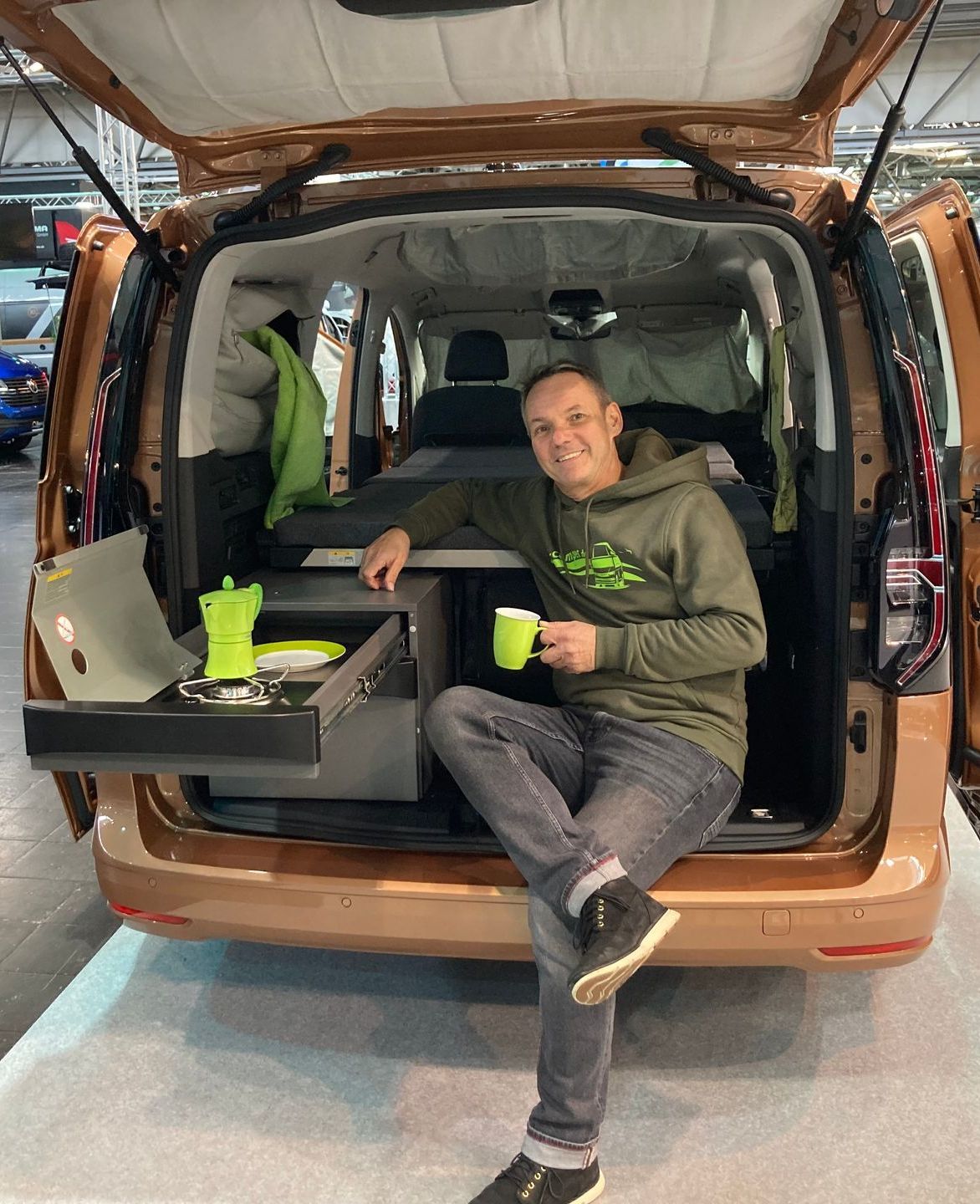 VW Caddy Zubehör Schlafen im VW Caddy