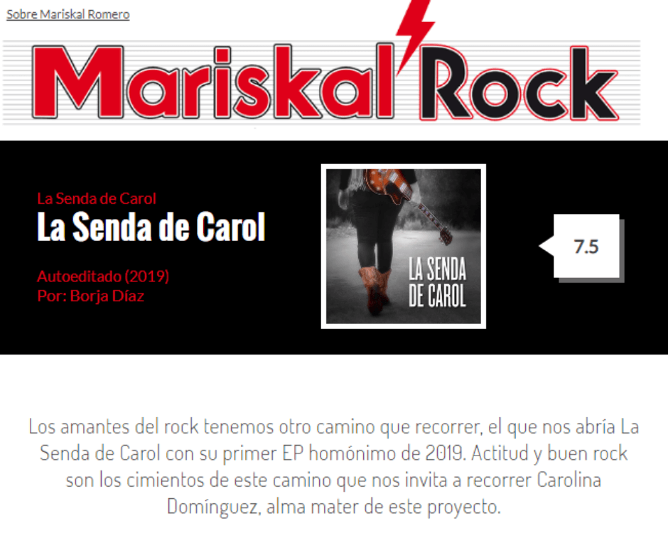 Crítica Mariskal EP La Senda de Carol
