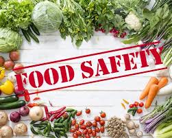 Fruits and vegetables with the words