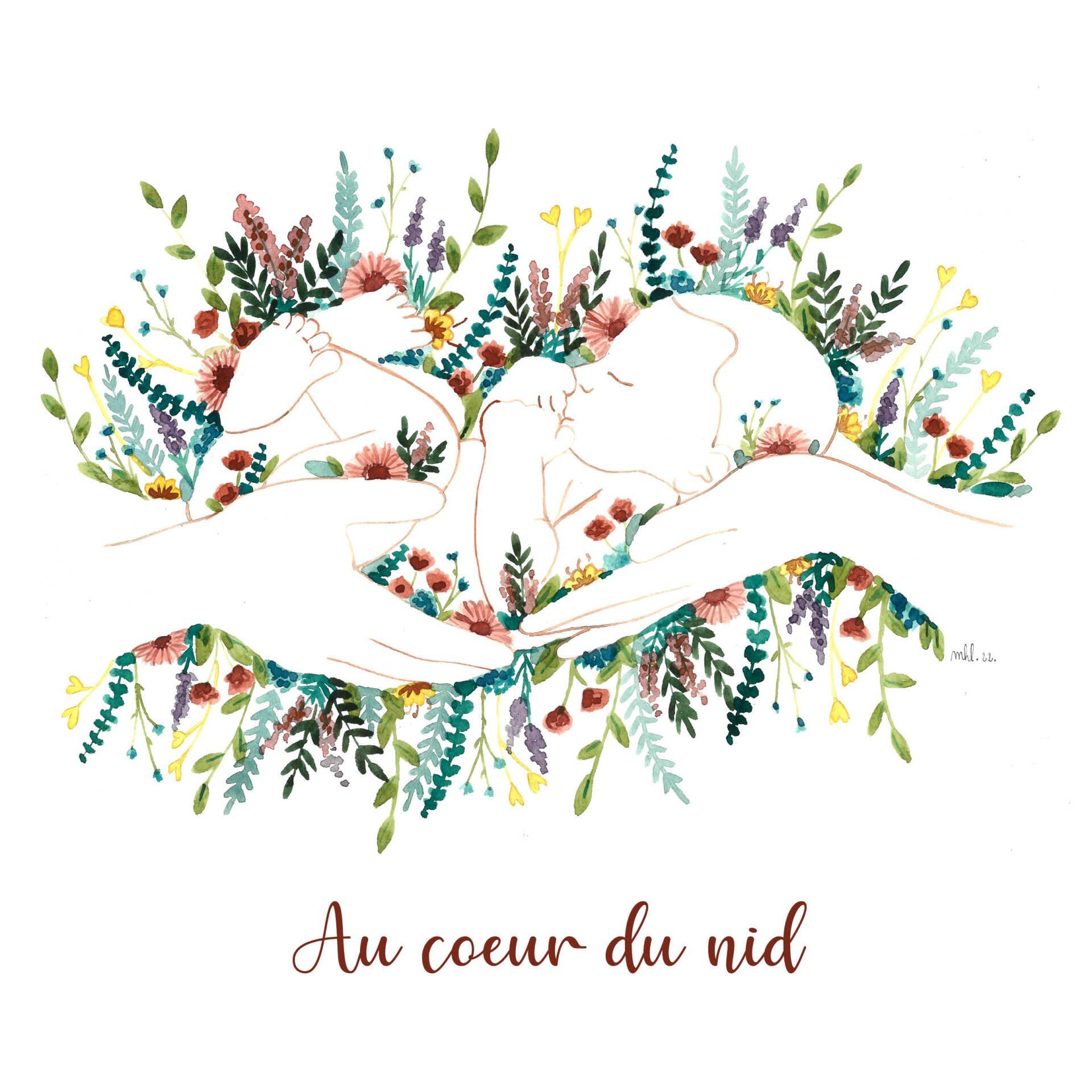 Au coeur du nid logo au coeur du nid