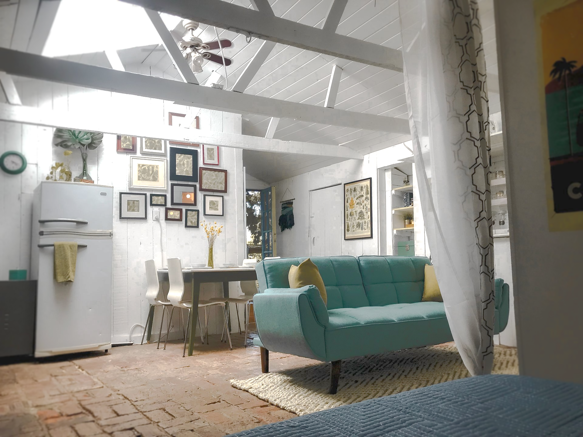 furnished room in vintage theme