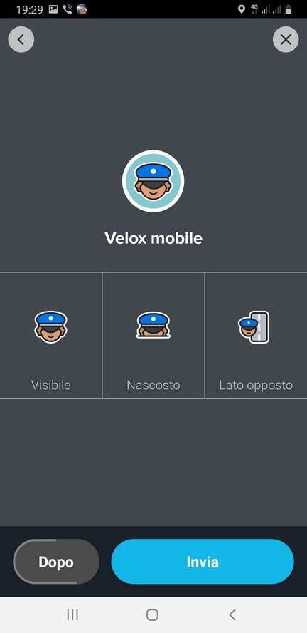 segnalazione autovelox mobile Waze