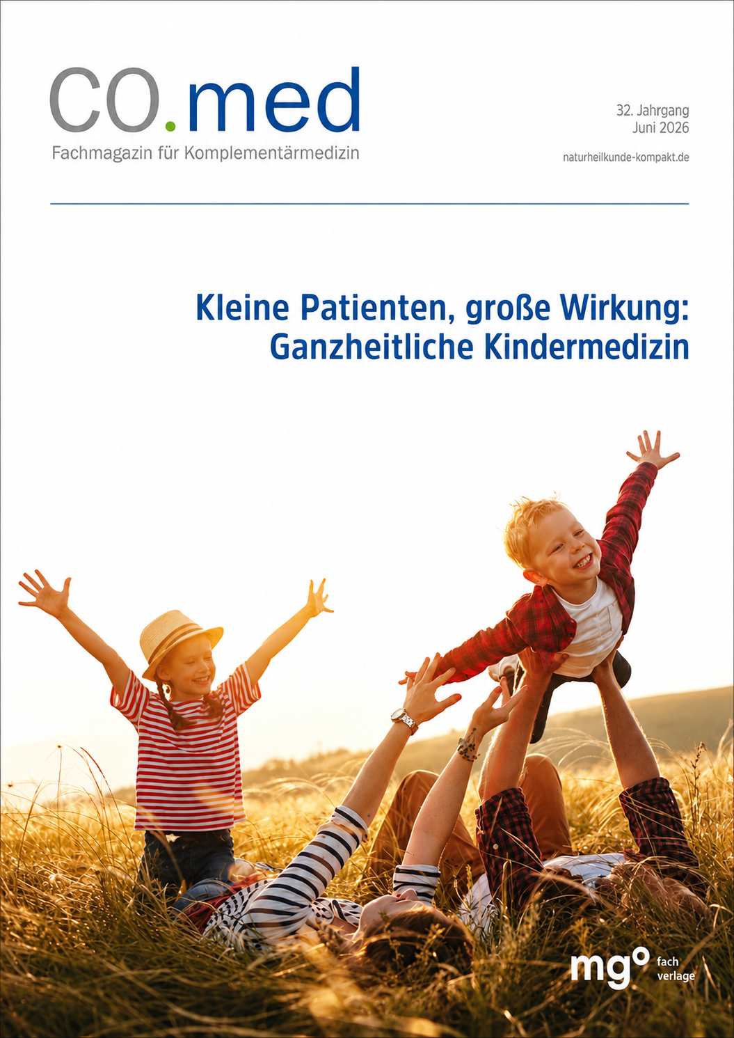 Fachartikel von Dr. Melanie H. Adamek über Waldtherapie, Waldpädagogik und Kindergesundheit Titelblatt der CO.med mit dem Fachartikel Heilraum Wald zur ganzheitlichen Kindergesundheit, Dr. Melanie H. Adamek