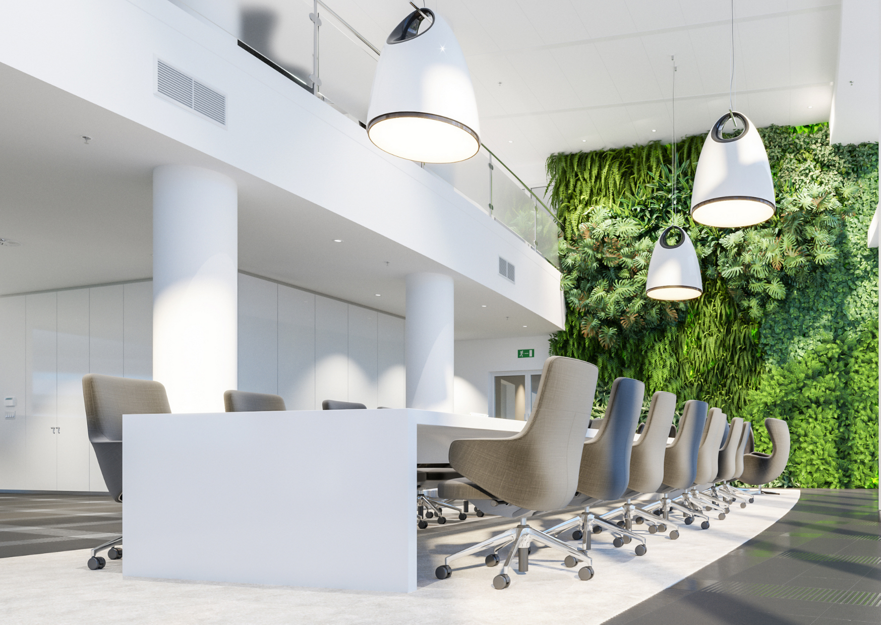 A biophilic conference room for training courses of the IM-WALD-SEIN® Academy for Forest Medicine and Forest Therapy