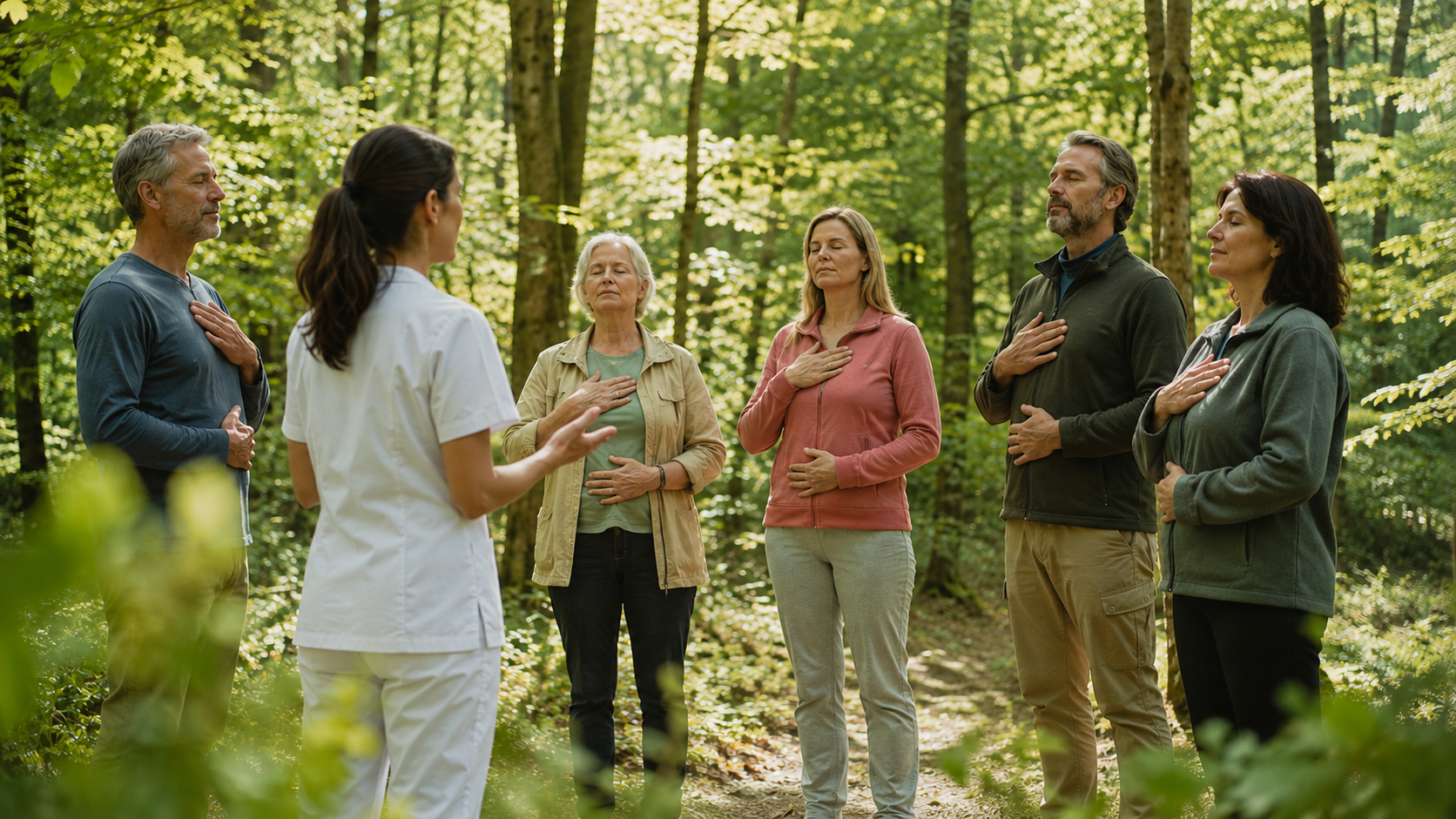 Therapeutic session – Clinical Forest Therapy Path Therapeutic session on a Clinical Forest Therapy Path (CFT Path)