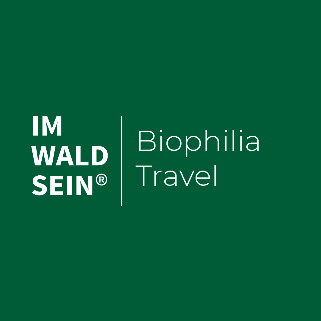 Logo: IM-WALD-SEIN® Biophilia Travel|Forest therapy programs designed for vacations