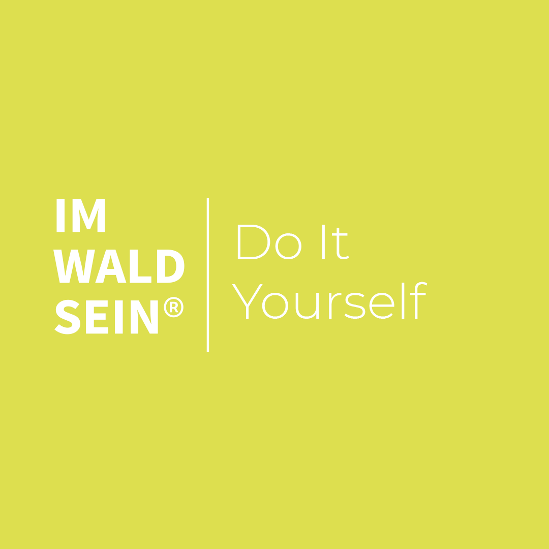 Logo: IM-WALD-SEIN® Do it yourself|Forest bathing, Shinrin Yoku|Forest therapy program for wellbeing and health improvement