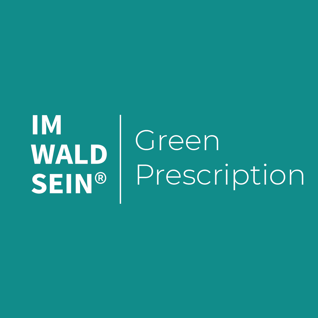 Logo: IM-WALD-SEIN® The green prescription|forest therapy programs for medical doctors and health practitioners