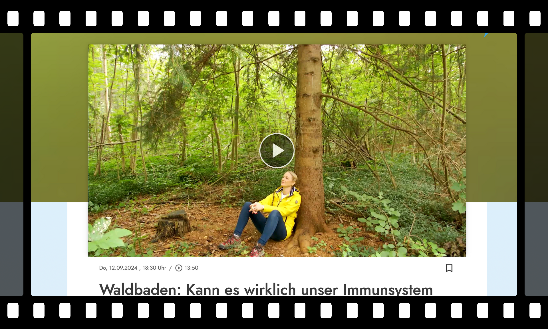 TV München, München tut gut, Waldbaden: Kann es wirklich unser Immunsystem stärken und Stress reduzieren? TV München, Waldbaden|Immunsystem stärken, Stress reduzieren|2024|Eva Walig|IM-WALD-SEIN Institut|Melanie Adamek|Sabine Oberg
