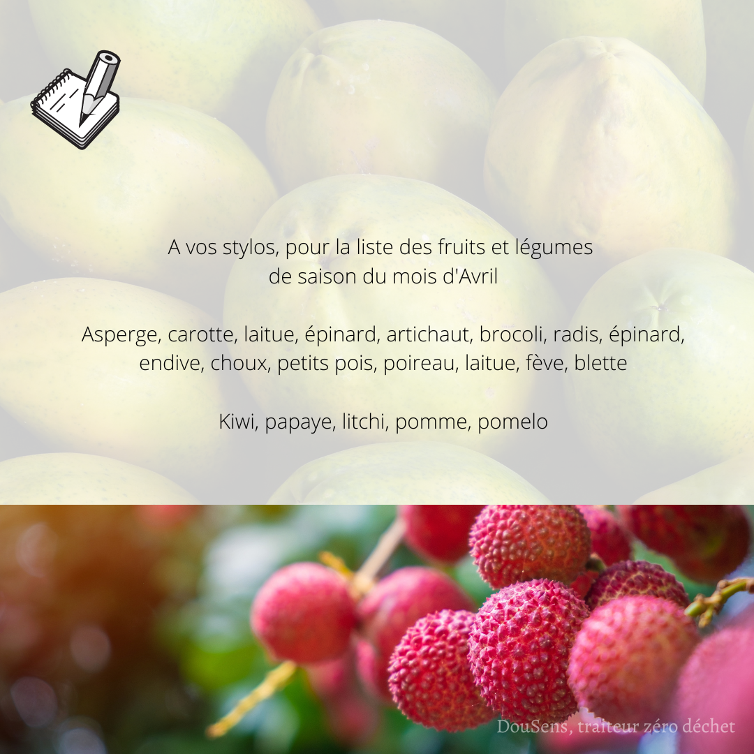 On mange quoi au mois d'Avril ?