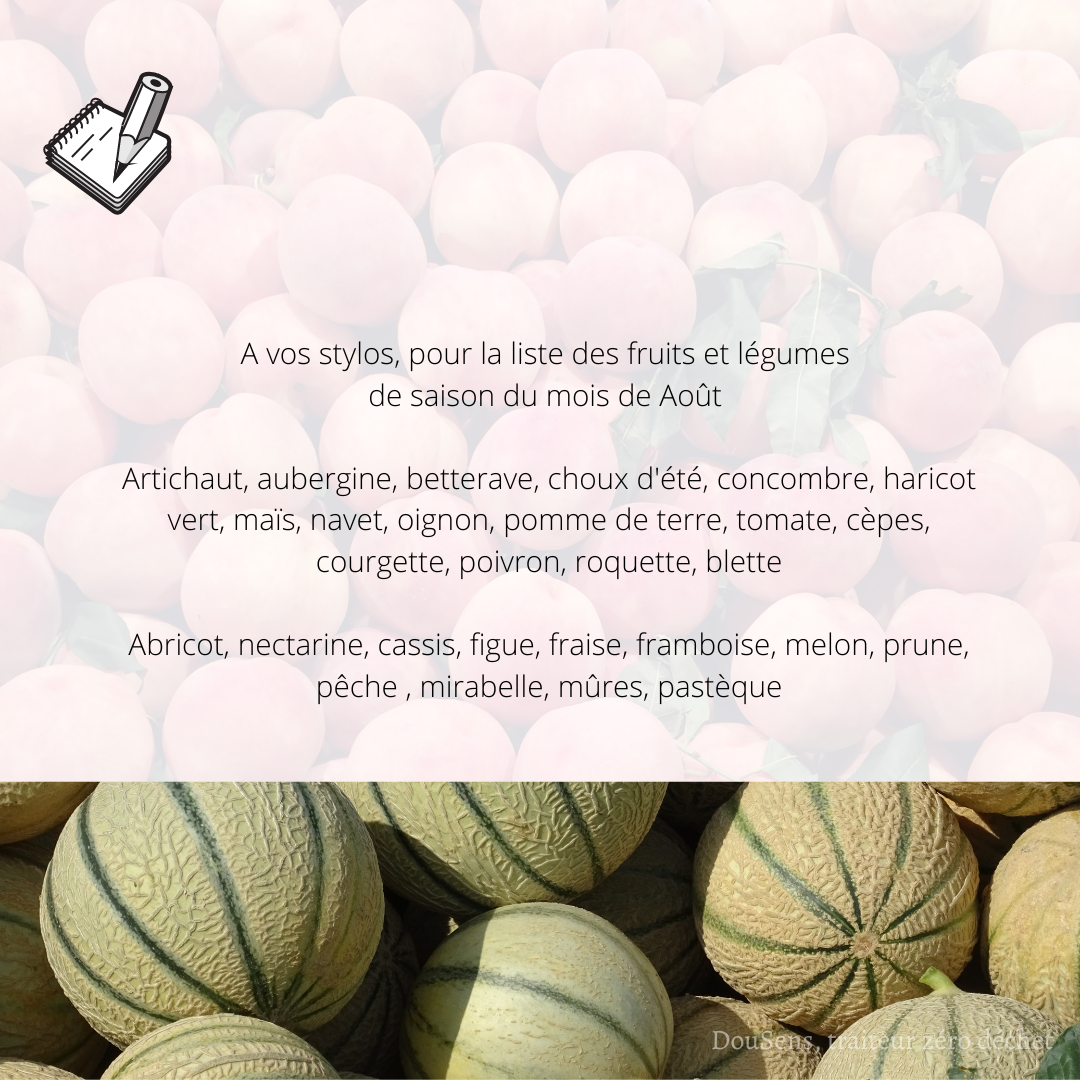 Que mange t-on au mois d'Août ?