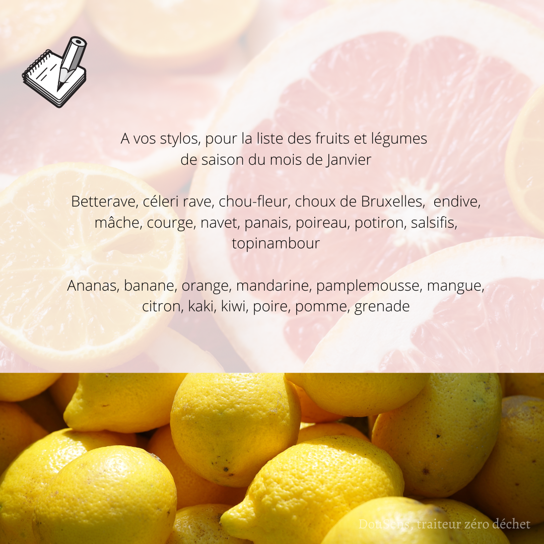 On mange quoi au mois de janvier ?