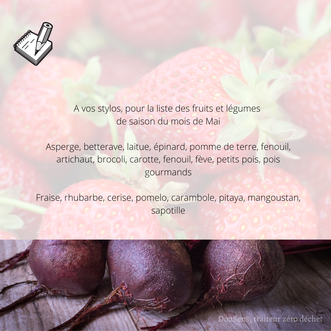 On mange quoi au moi de Mai ?