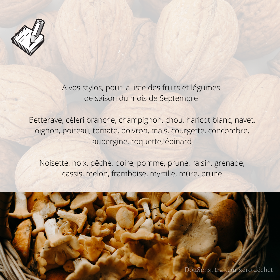 Que mange t-on au mois de Septembre ?