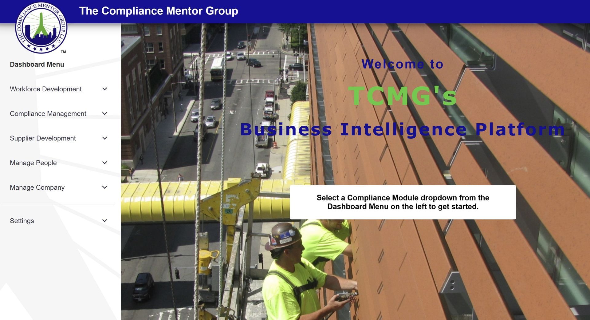 TCMG Platform Screen Shot