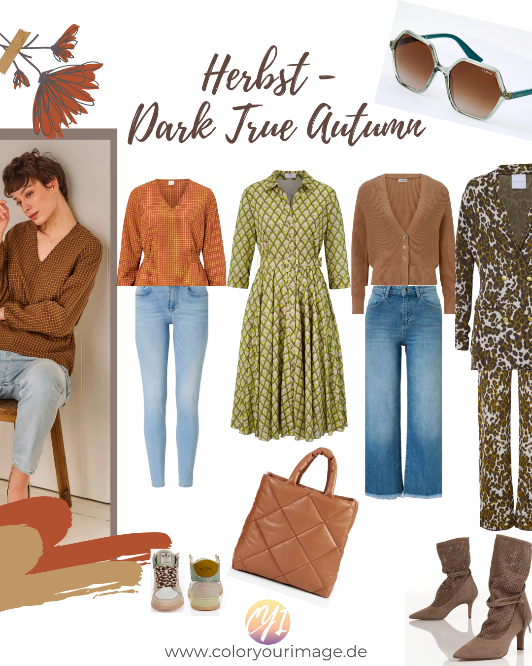 Herbsttyp - Dark True Autumn Festliche Farben und Party Outfit Vorschläge für Herbsttypen, Dark True Autumn, Glanz, Schimmer und Pailletten
