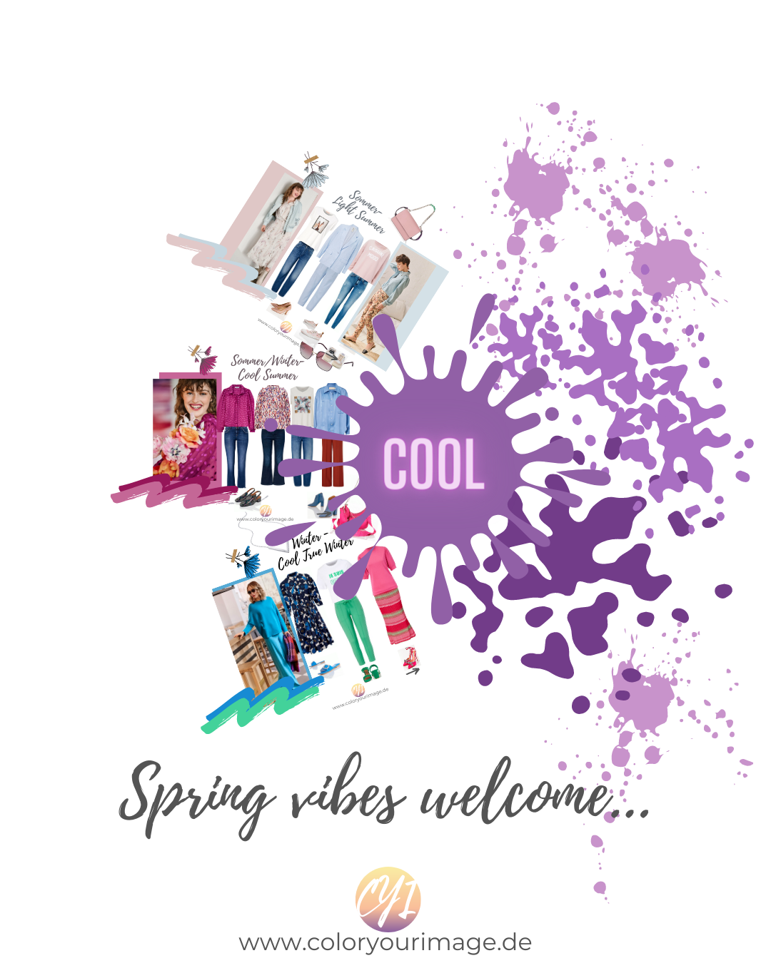 Farbentrends Farbtyp gerecht für alle kühlen Farbtypen, light summer, cool summer, true winter