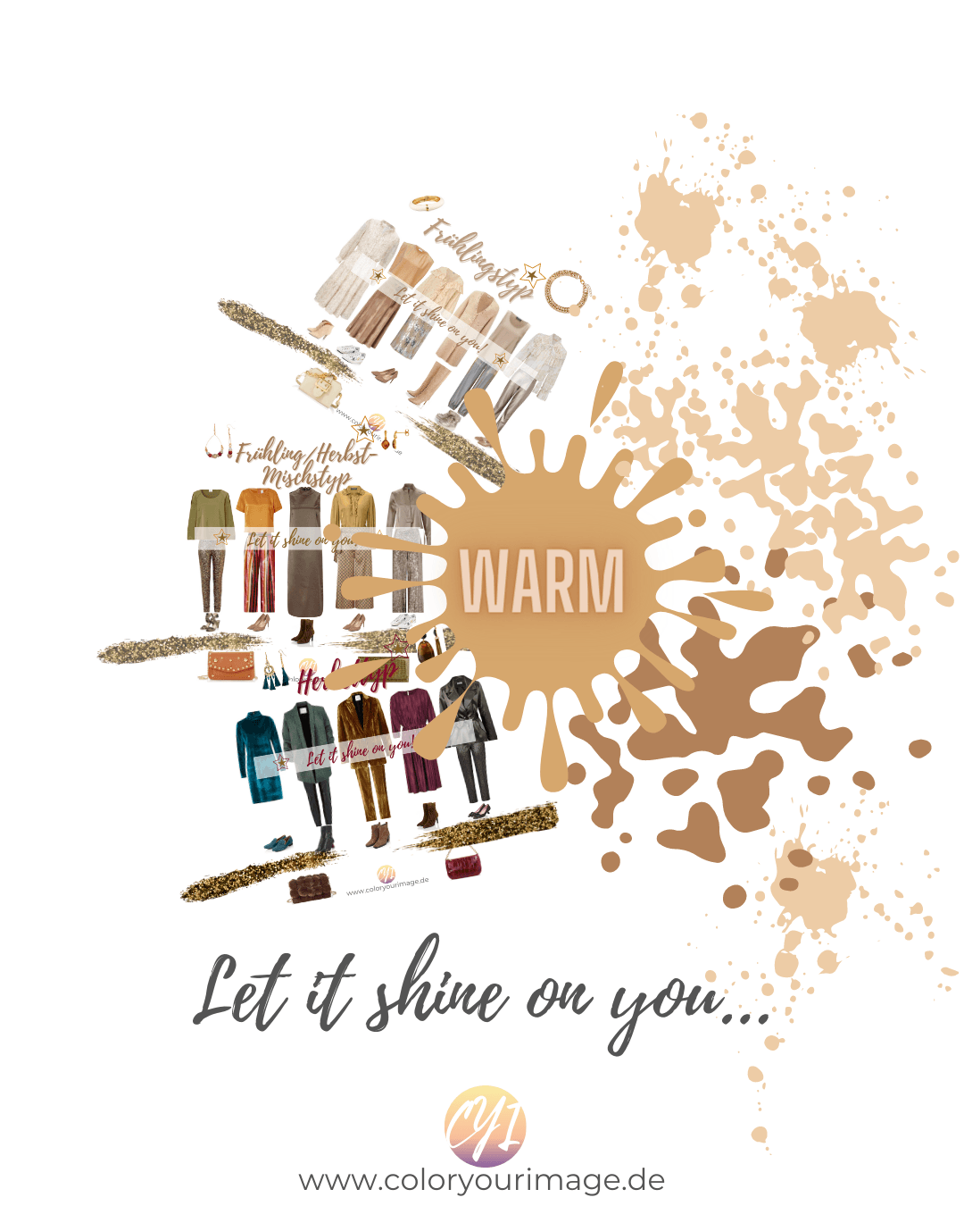 Ideale Farben für warme Farbtypen, Frühling, Warm Spring, Mischtyp, Warm Autumn, Herbst, Dark Autumn