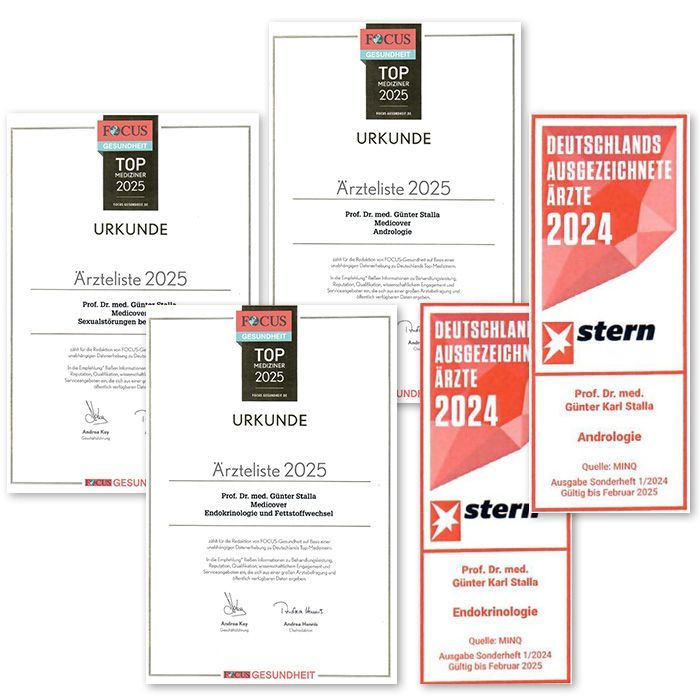 Prof. Dr. Günter Stalla: Focus Top Mediziner und stern ausgezeichneter Arzt.