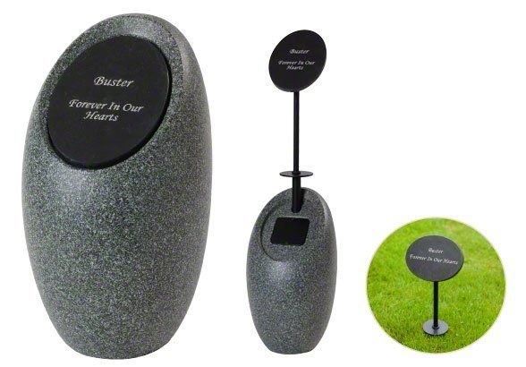 Granite effect pet urn