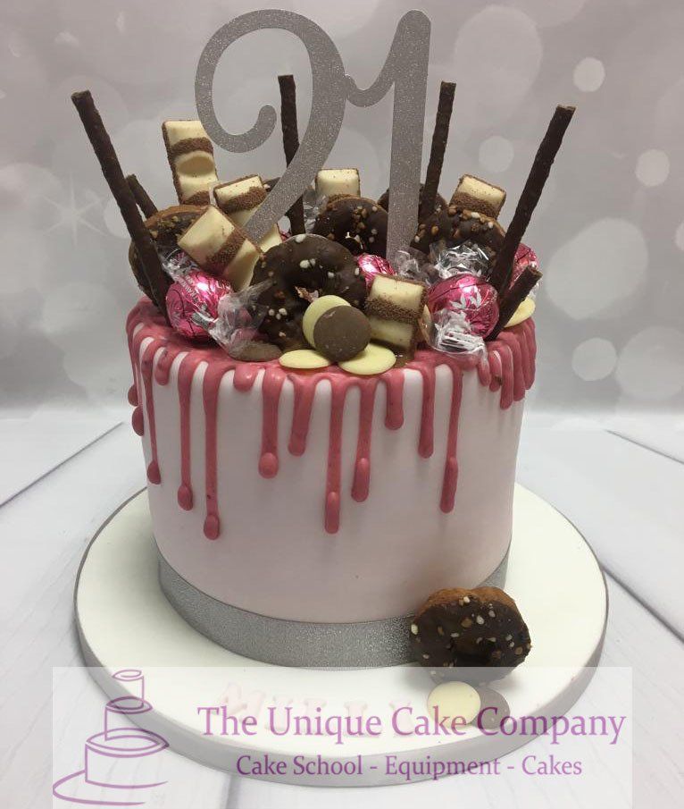 21st Birthday drip cake