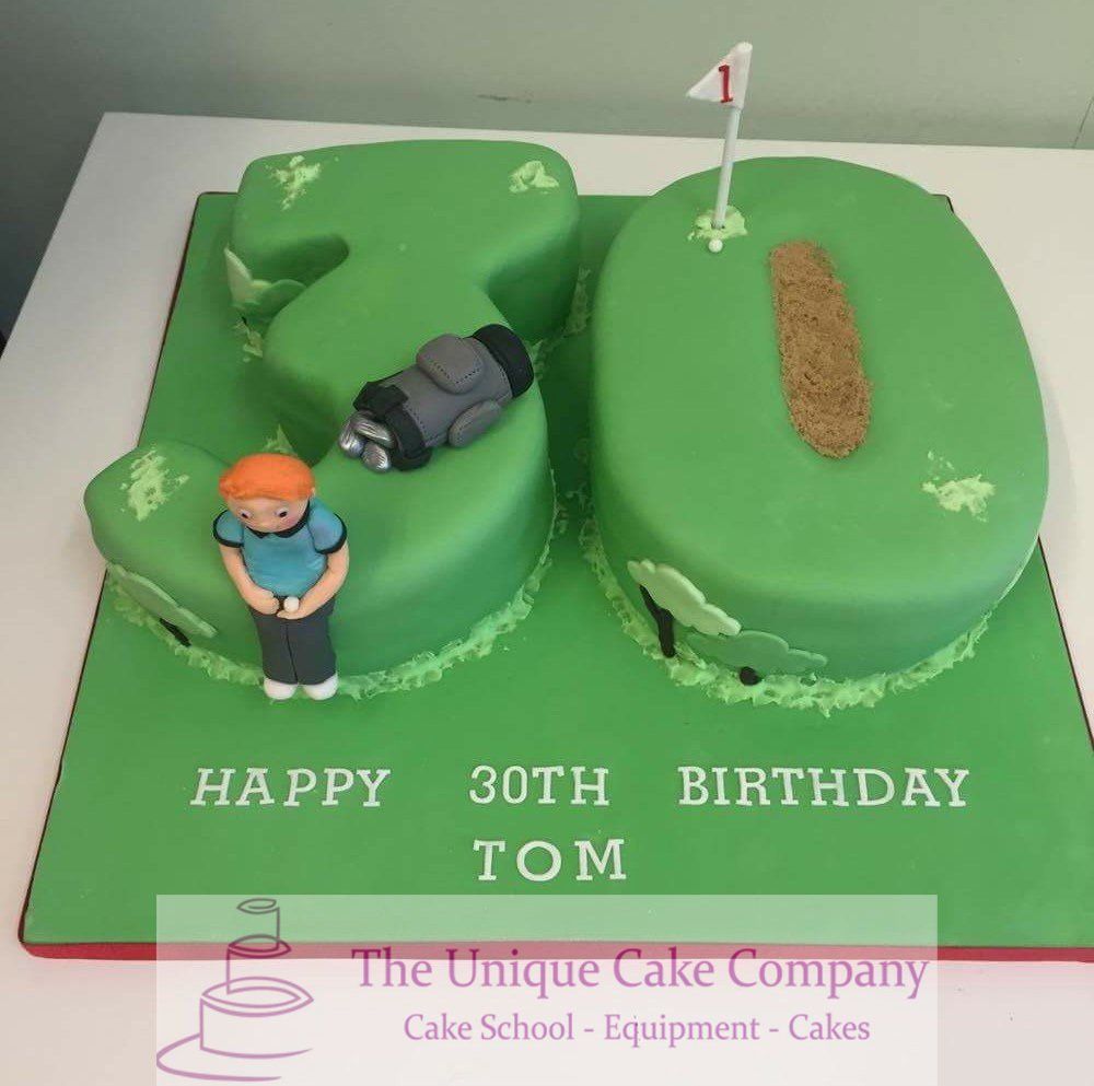 30th golf birthday cake