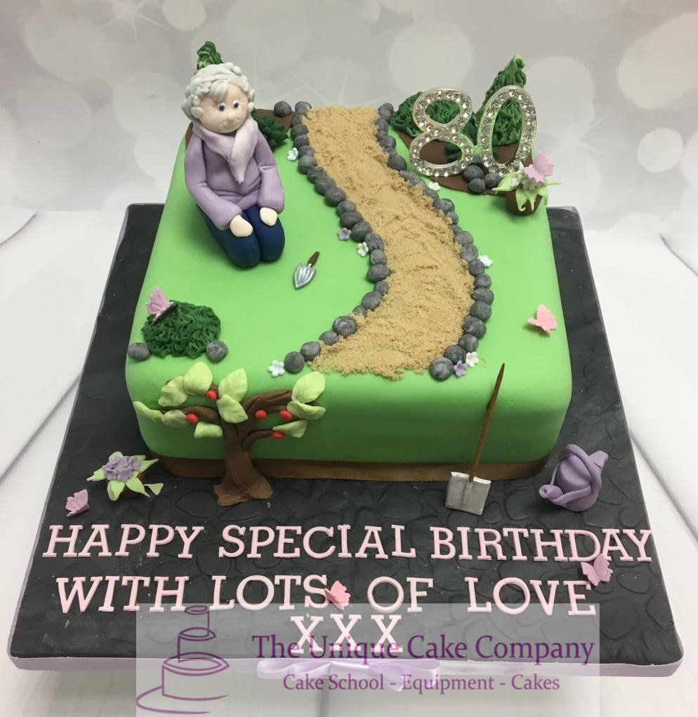 Gardening birthday cake