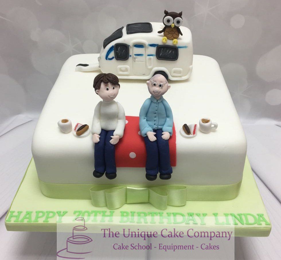 Camping Birthday Cake