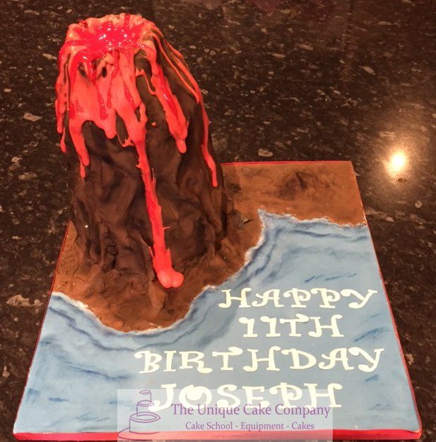 Volcano cake