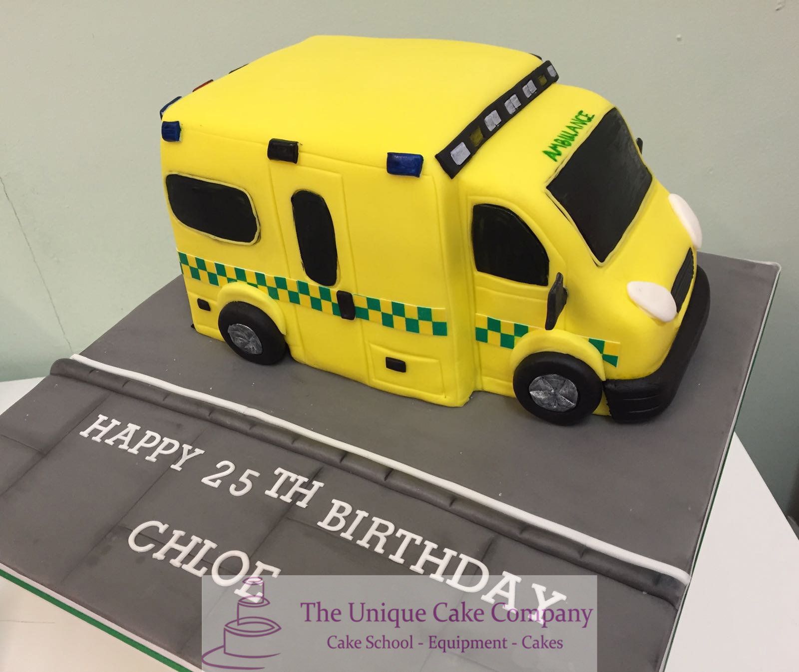 Ambulance birthday cake