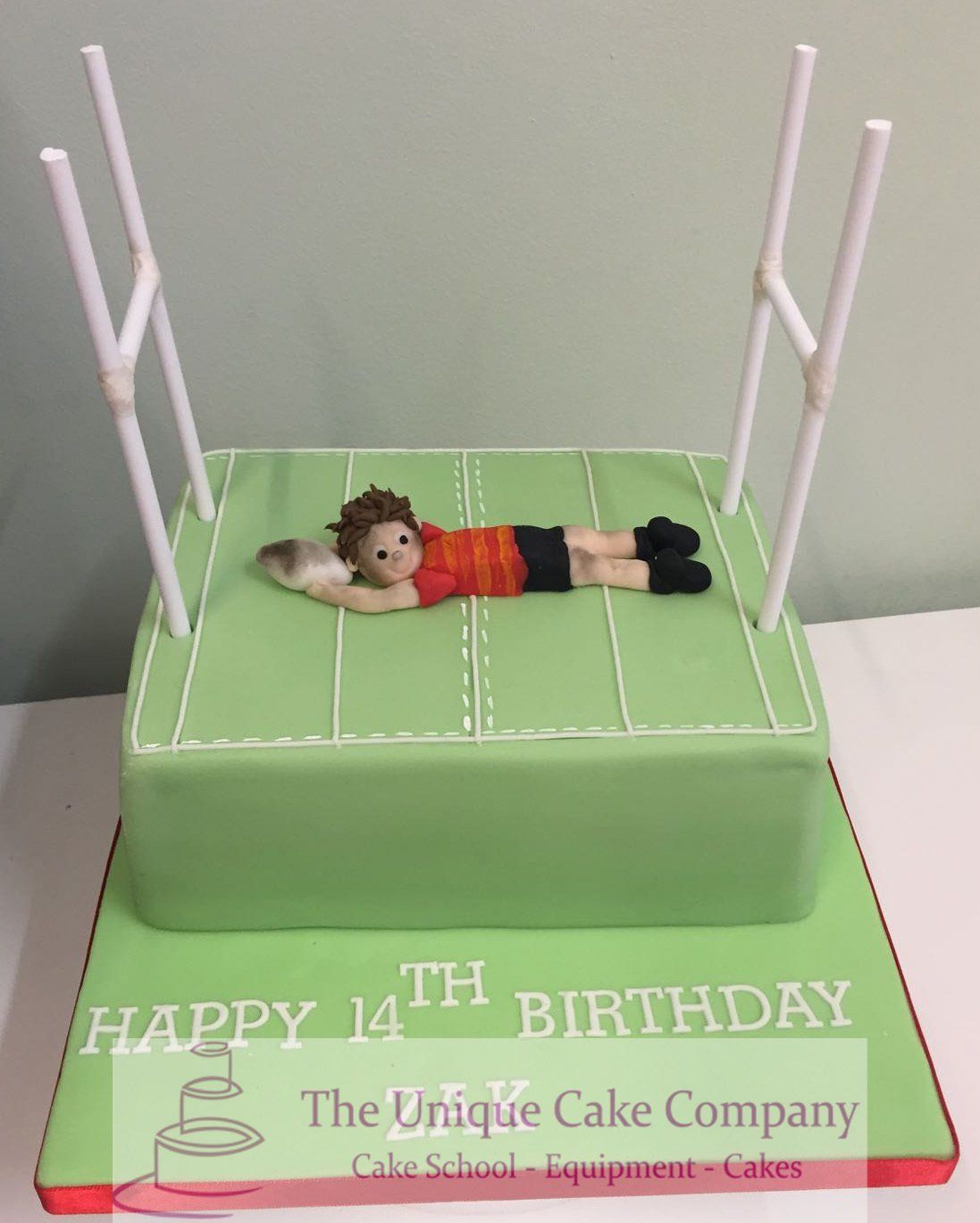 Rugby birthday cake