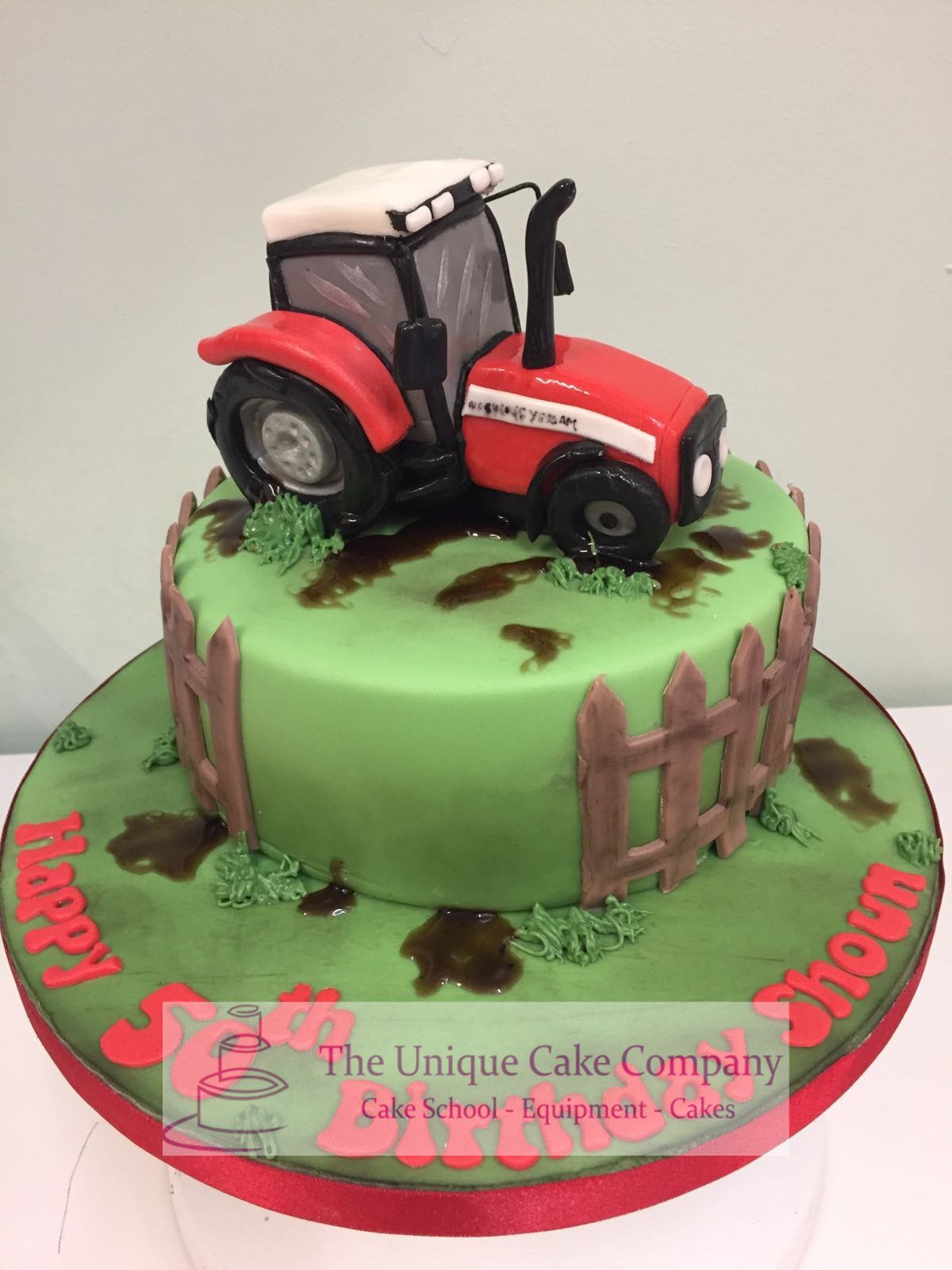 Tractor birthday cake