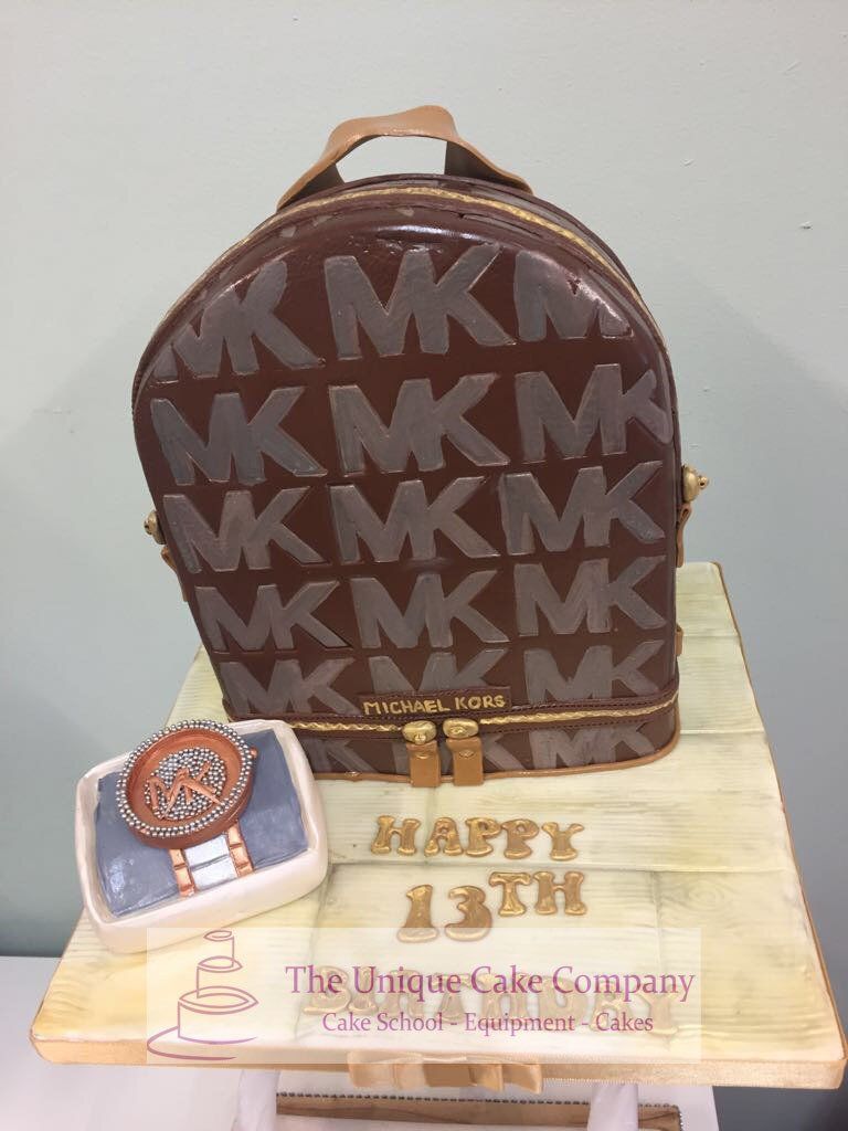 MK bag birthday cake