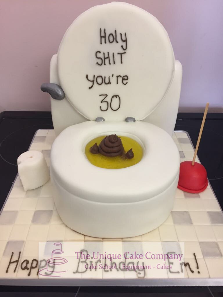 Toilet birthday cake