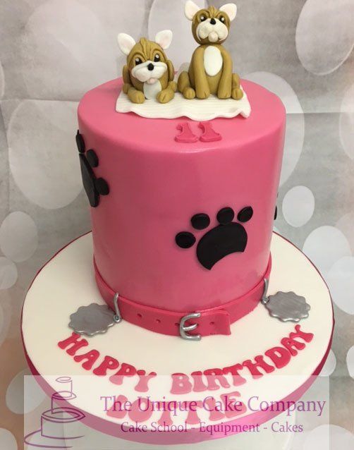 Dog birthday cake
