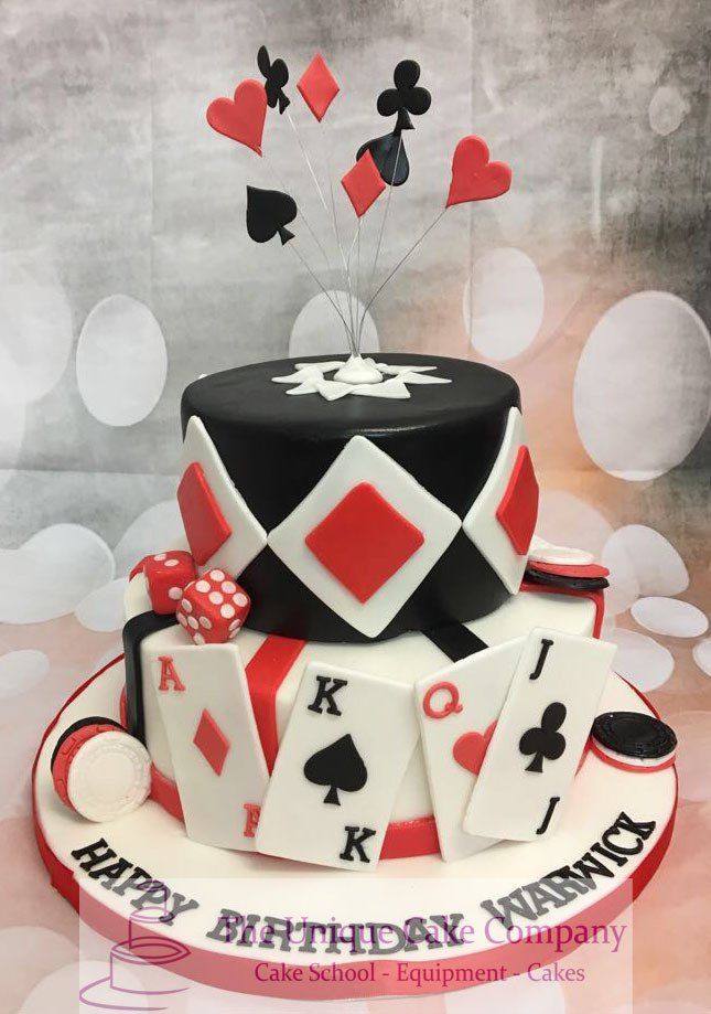 Vegas birthday cake