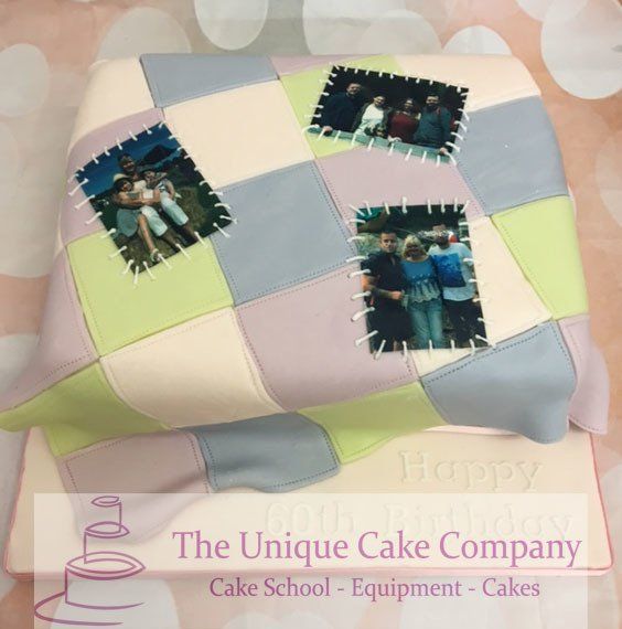 Blanket birthday cake