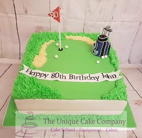 Golf birthday cake