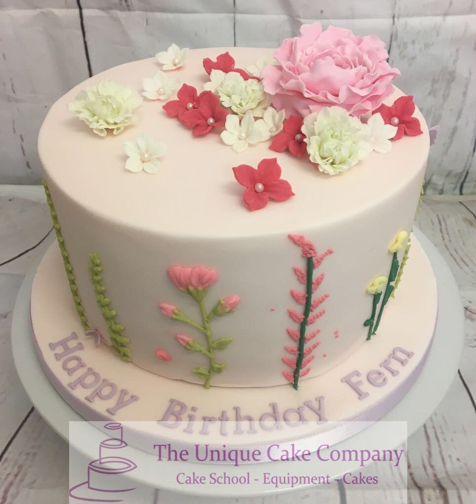 Flower birthday cake