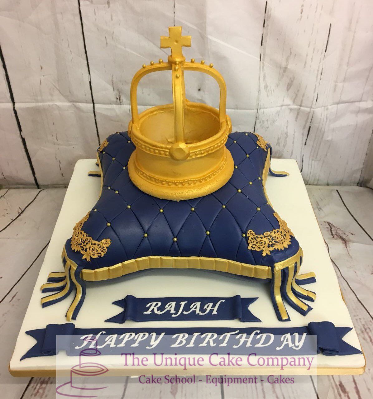 Crown pillow cake