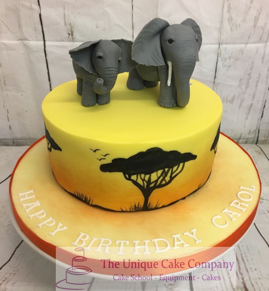 Jungle birthday cake