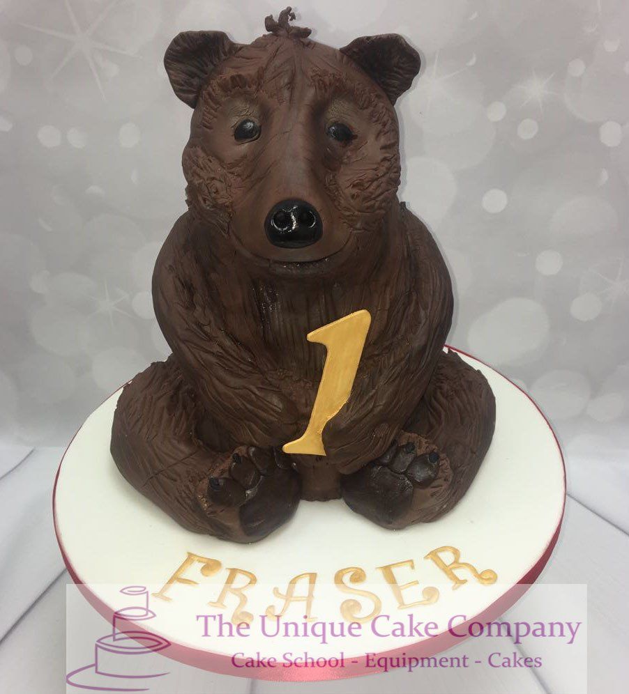 Bear birthday cake