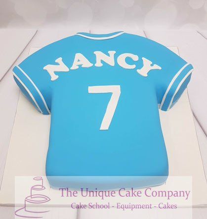 Football shirt birthday cake
