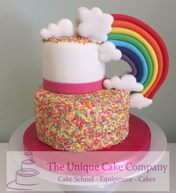 Rainbow birthday cake