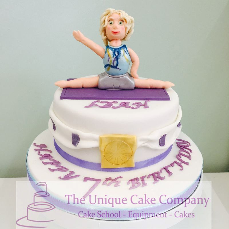 Gymnastics birthday cake
