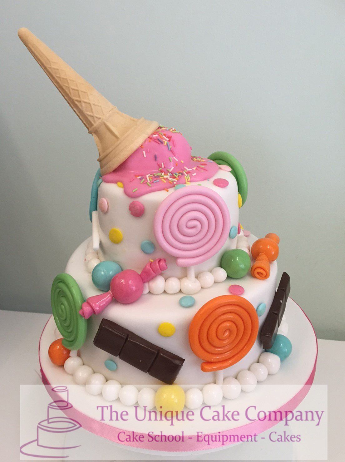 Ice cream birthday cake