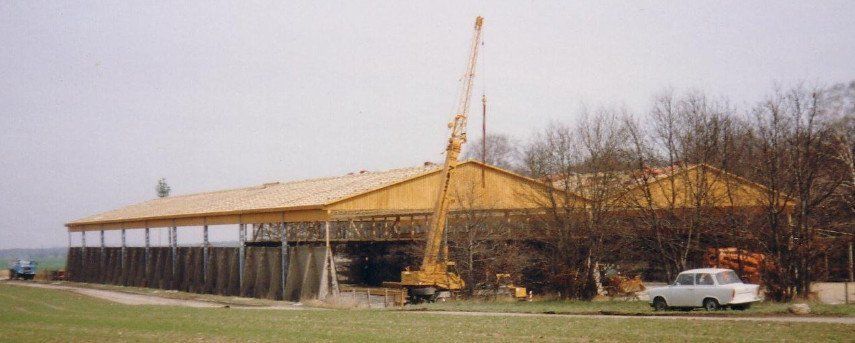 Juni 1992 Bau der Getreidesiloanlage