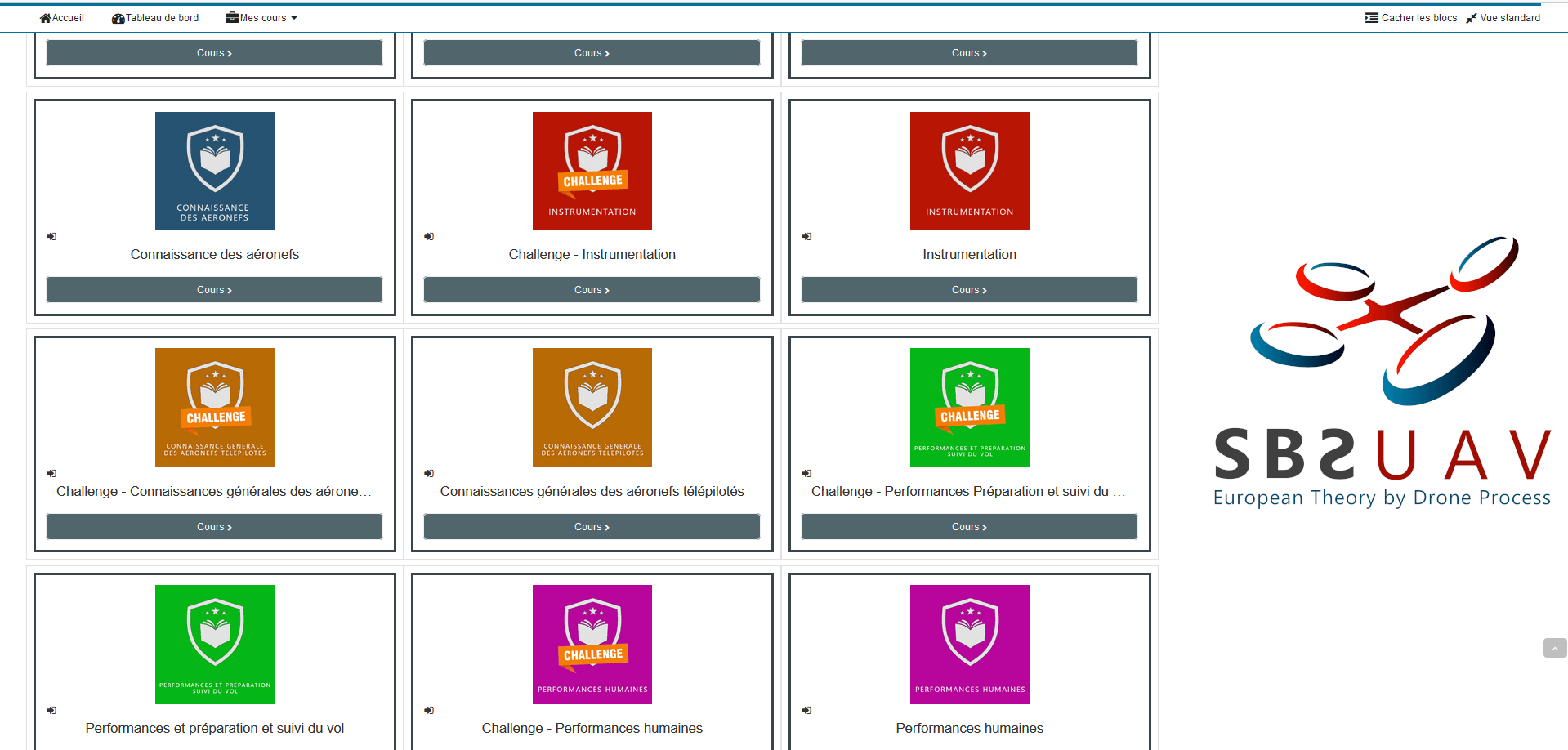 Plateforme exament drone catt sbs uav