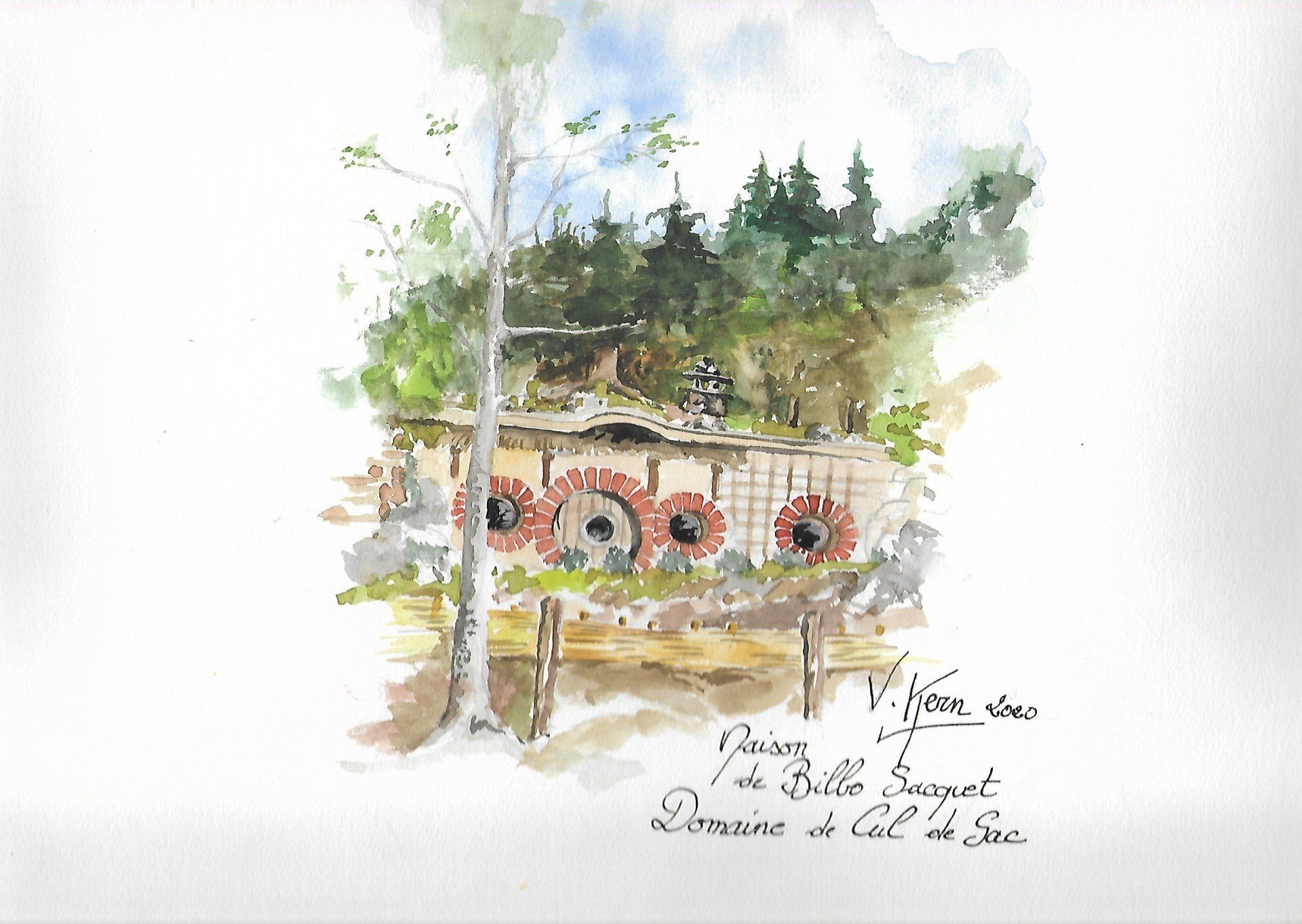 bon cadeau peint à la main bon cadeau hébergement insolite